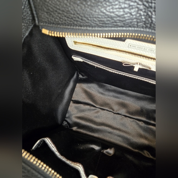 Henri Bendel The Rivington Black Leather Convertible Tote - Picture 14 of 16